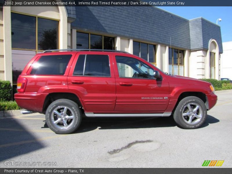 Inferno Red Tinted Pearlcoat / Dark Slate Gray/Light Slate Gray 2002 Jeep Grand Cherokee Overland 4x4