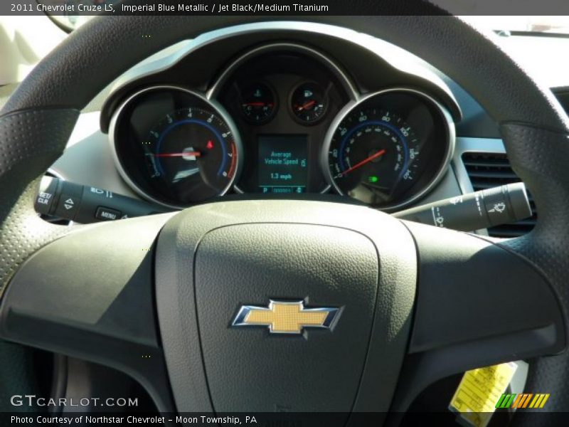 Imperial Blue Metallic / Jet Black/Medium Titanium 2011 Chevrolet Cruze LS