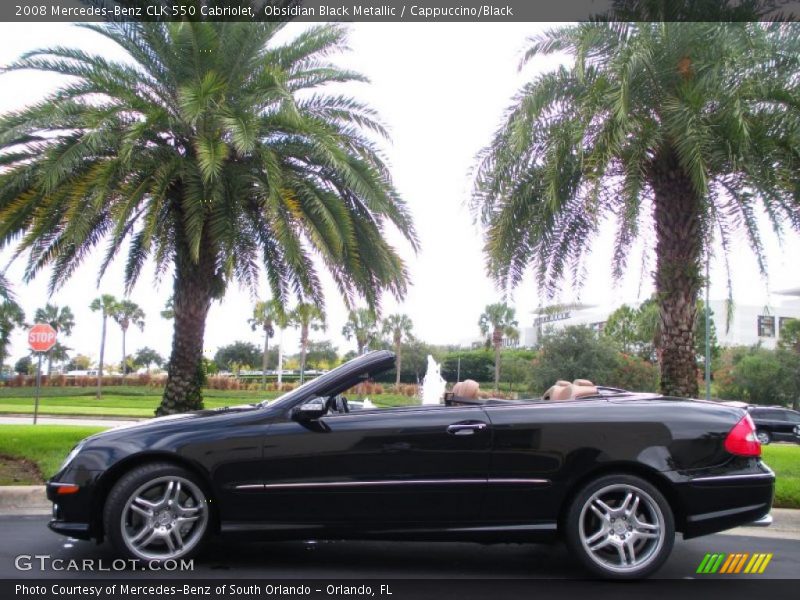 Obsidian Black Metallic / Cappuccino/Black 2008 Mercedes-Benz CLK 550 Cabriolet