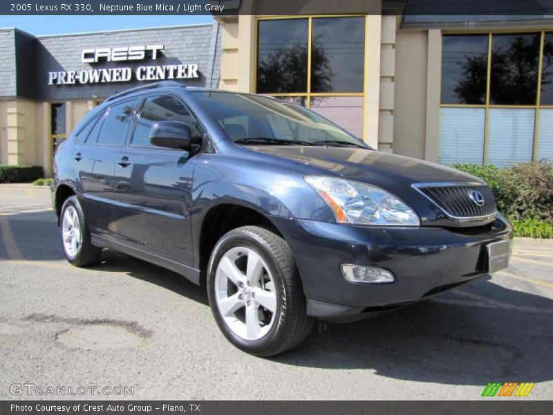 Neptune Blue Mica / Light Gray 2005 Lexus RX 330