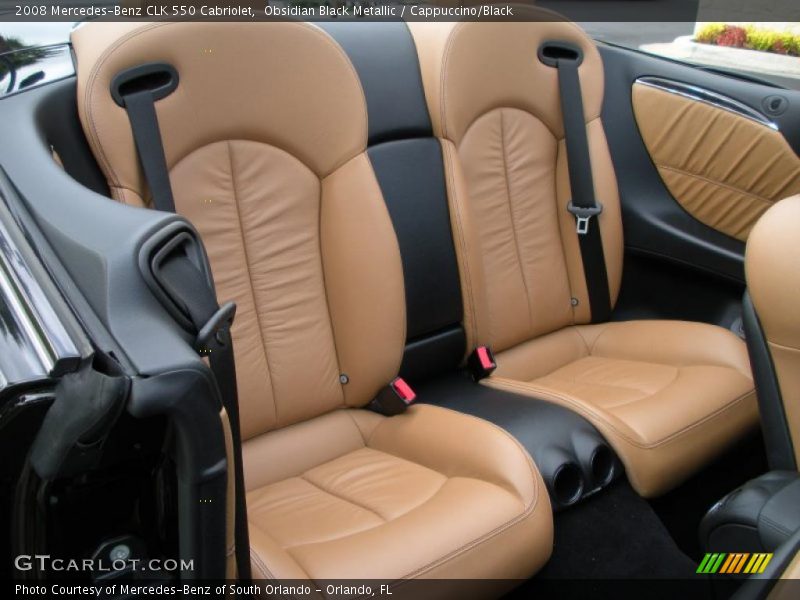 Obsidian Black Metallic / Cappuccino/Black 2008 Mercedes-Benz CLK 550 Cabriolet