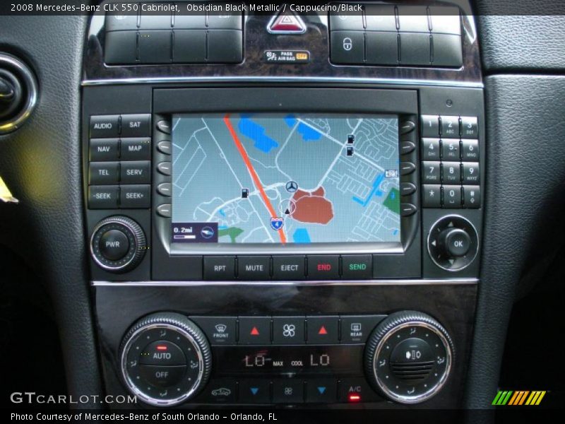Navigation of 2008 CLK 550 Cabriolet