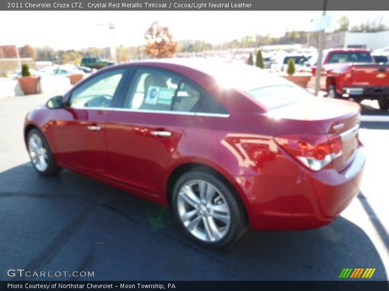 Crystal Red Metallic Tintcoat / Cocoa/Light Neutral Leather 2011 Chevrolet Cruze LTZ