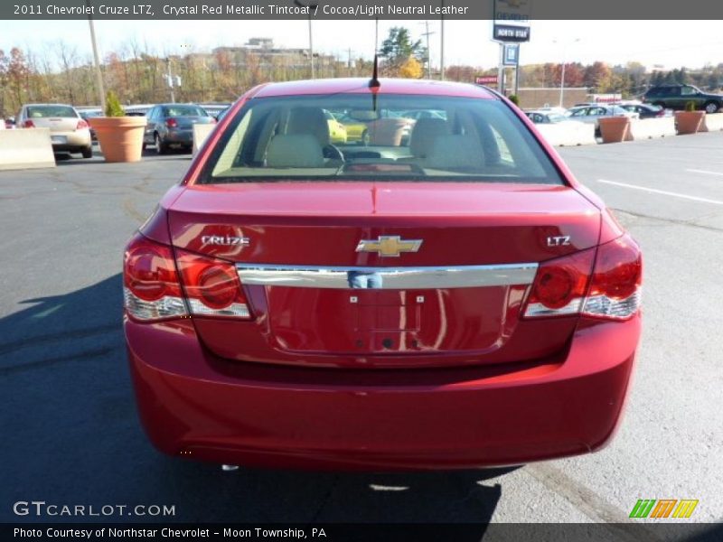 Crystal Red Metallic Tintcoat / Cocoa/Light Neutral Leather 2011 Chevrolet Cruze LTZ