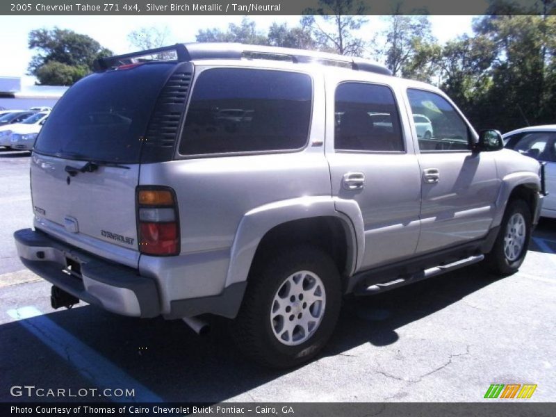 Silver Birch Metallic / Tan/Neutral 2005 Chevrolet Tahoe Z71 4x4