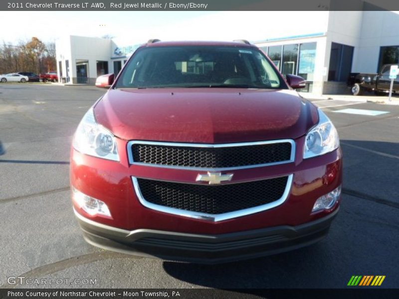 Red Jewel Metallic / Ebony/Ebony 2011 Chevrolet Traverse LT AWD