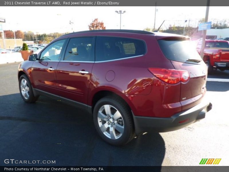 Red Jewel Metallic / Ebony/Ebony 2011 Chevrolet Traverse LT AWD