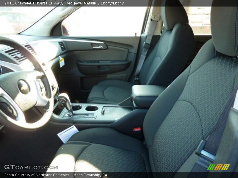Red Jewel Metallic / Ebony/Ebony 2011 Chevrolet Traverse LT AWD