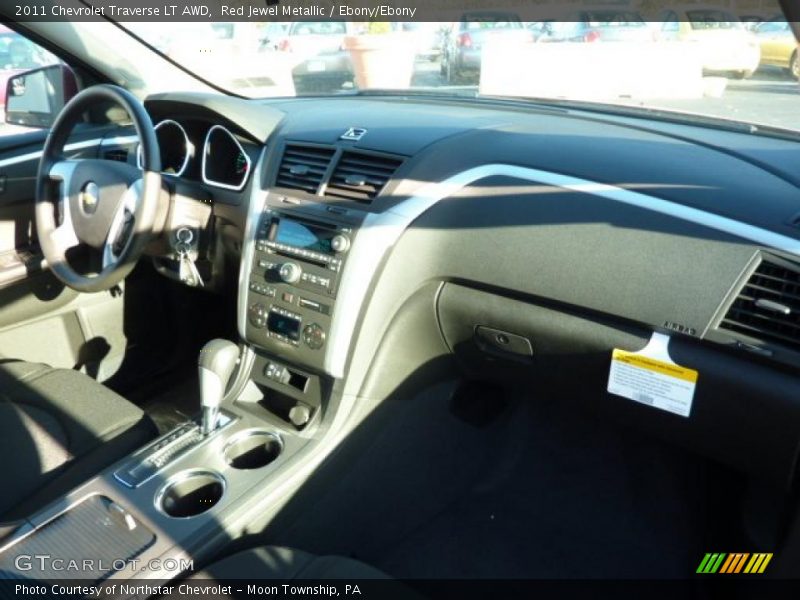 Red Jewel Metallic / Ebony/Ebony 2011 Chevrolet Traverse LT AWD