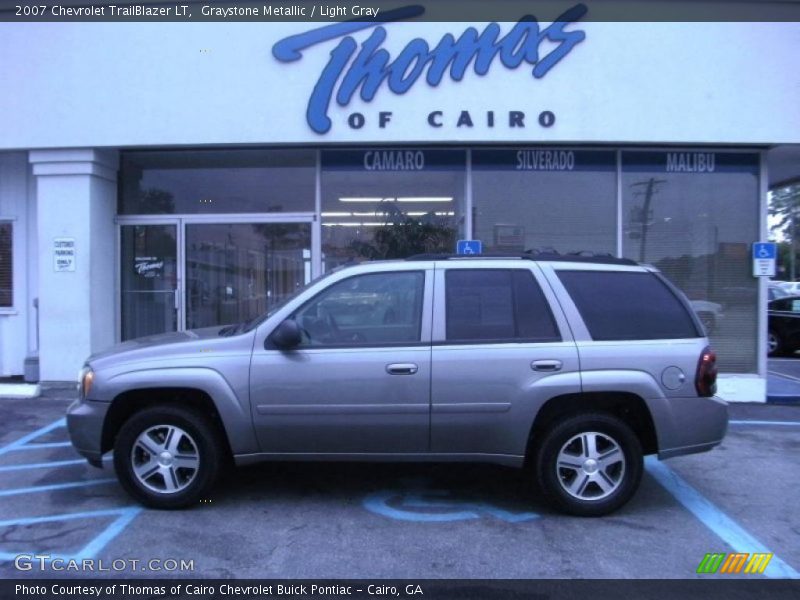 Graystone Metallic / Light Gray 2007 Chevrolet TrailBlazer LT