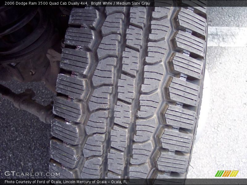 Bright White / Medium Slate Gray 2006 Dodge Ram 3500 Quad Cab Dually 4x4