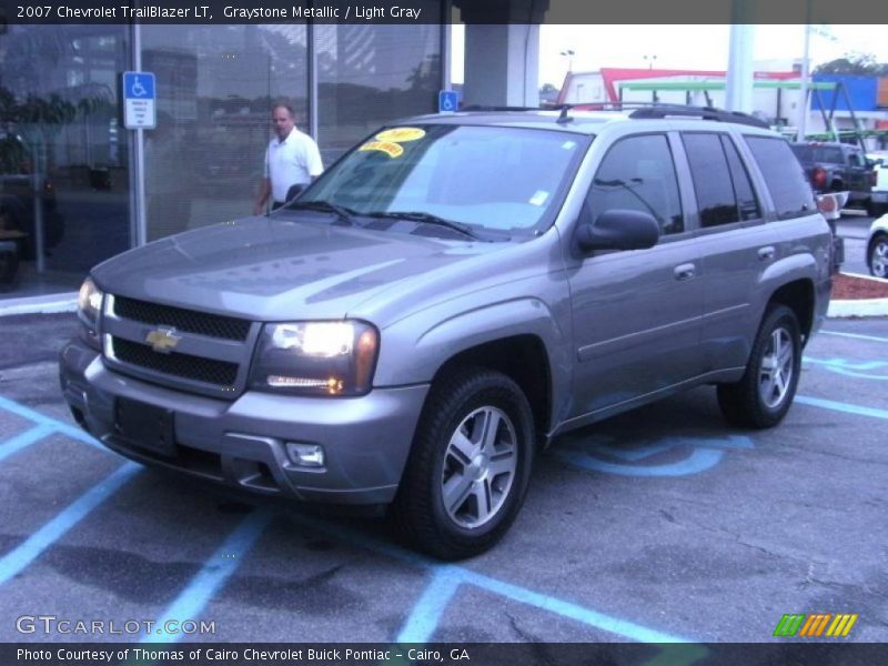 Graystone Metallic / Light Gray 2007 Chevrolet TrailBlazer LT