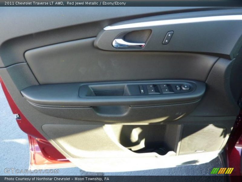 Red Jewel Metallic / Ebony/Ebony 2011 Chevrolet Traverse LT AWD