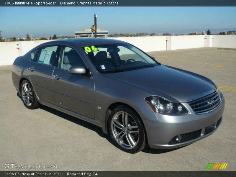 Diamond Graphite Metallic / Stone 2006 Infiniti M 45 Sport Sedan
