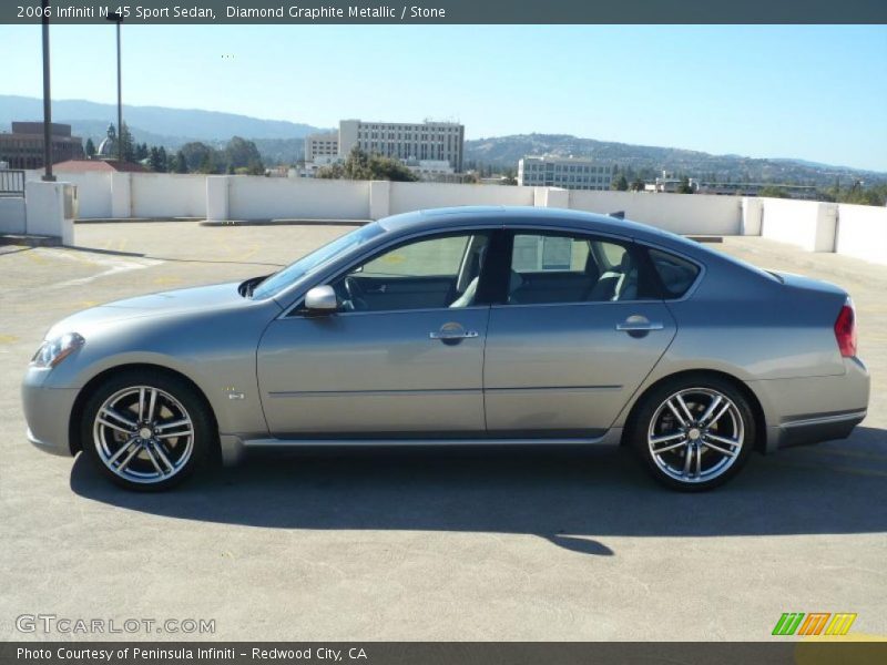 Diamond Graphite Metallic / Stone 2006 Infiniti M 45 Sport Sedan