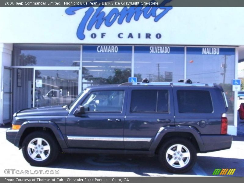 Midnight Blue Pearl / Dark Slate Gray/Light Graystone 2006 Jeep Commander Limited