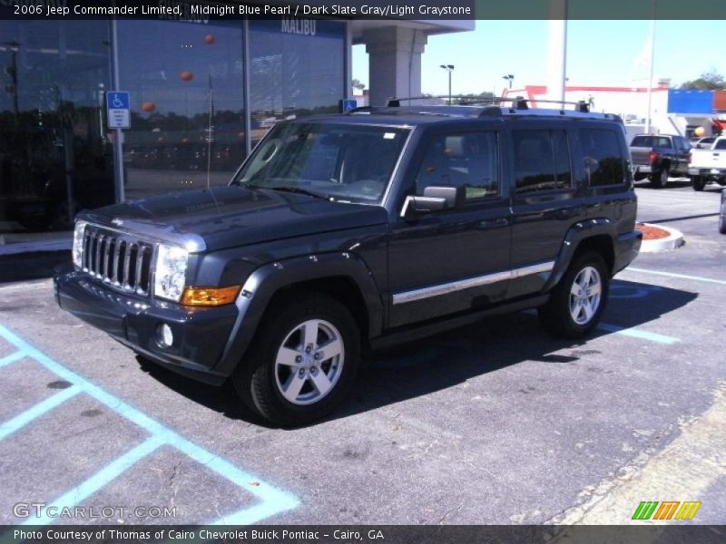 Midnight Blue Pearl / Dark Slate Gray/Light Graystone 2006 Jeep Commander Limited