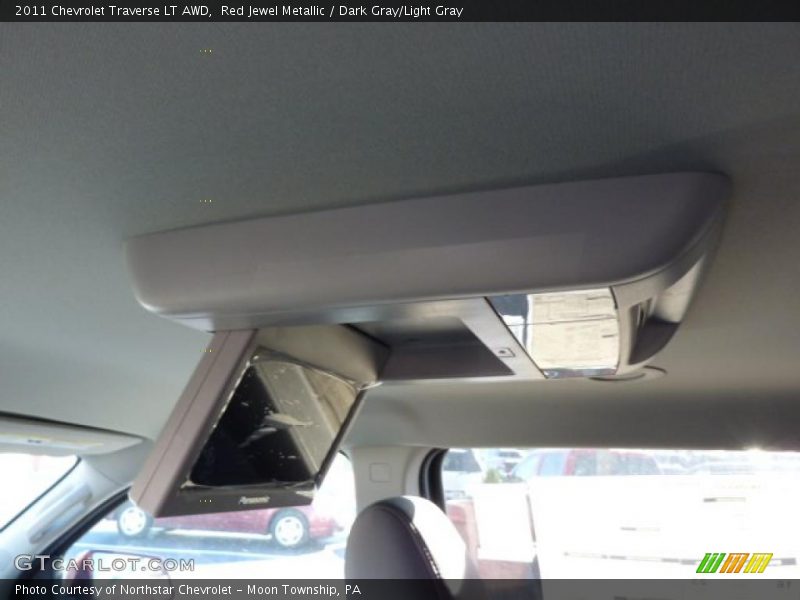 Red Jewel Metallic / Dark Gray/Light Gray 2011 Chevrolet Traverse LT AWD