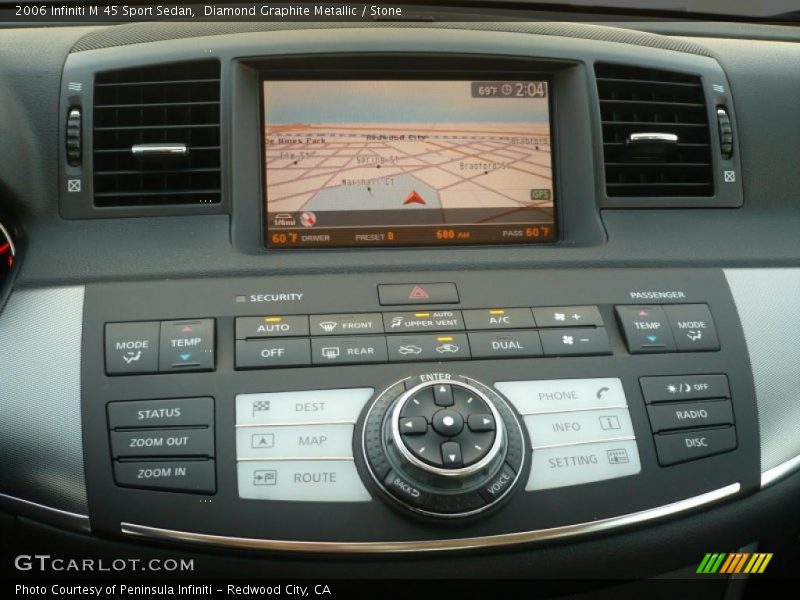 Controls of 2006 M 45 Sport Sedan
