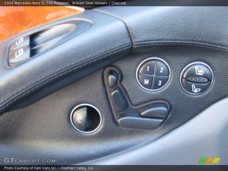 Brilliant Silver Metallic / Charcoal 2004 Mercedes-Benz SL 500 Roadster