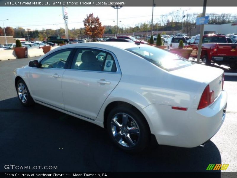 White Diamond Tricoat / Cocoa/Cashmere 2011 Chevrolet Malibu LT