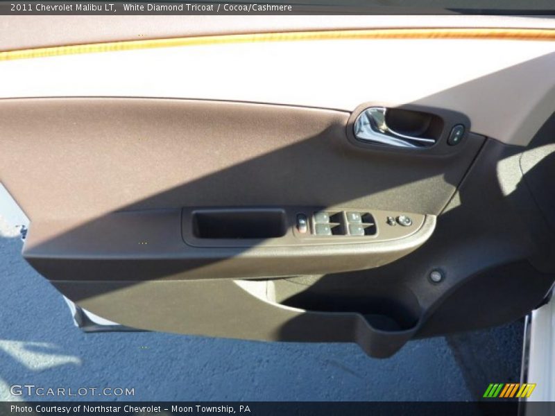White Diamond Tricoat / Cocoa/Cashmere 2011 Chevrolet Malibu LT