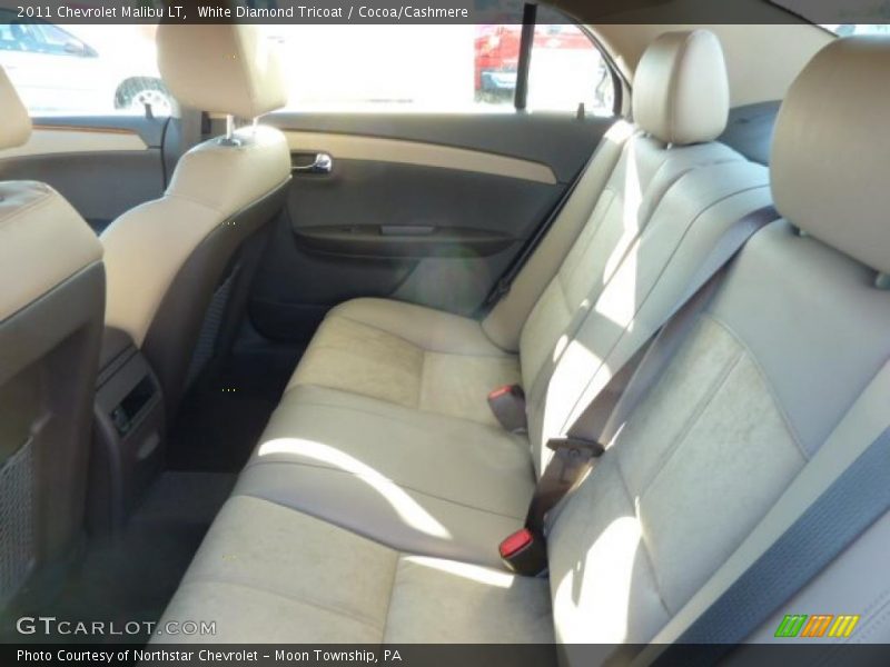 White Diamond Tricoat / Cocoa/Cashmere 2011 Chevrolet Malibu LT