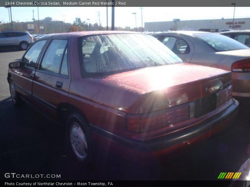 Medium Garnet Red Metallic / Red 1994 Chevrolet Corsica Sedan