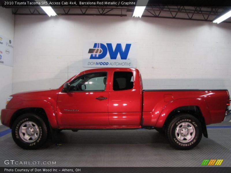 Barcelona Red Metallic / Graphite 2010 Toyota Tacoma SR5 Access Cab 4x4