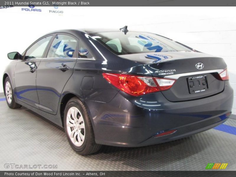 Midnight Black / Black 2011 Hyundai Sonata GLS
