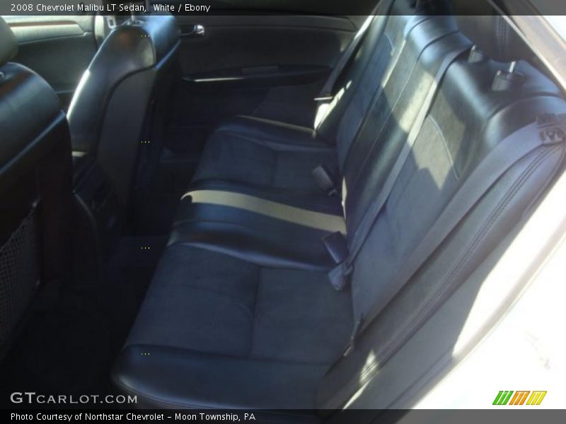 White / Ebony 2008 Chevrolet Malibu LT Sedan