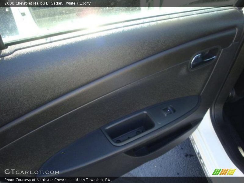 White / Ebony 2008 Chevrolet Malibu LT Sedan