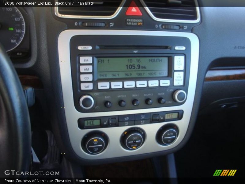 Black Uni / Titan Black 2008 Volkswagen Eos Lux