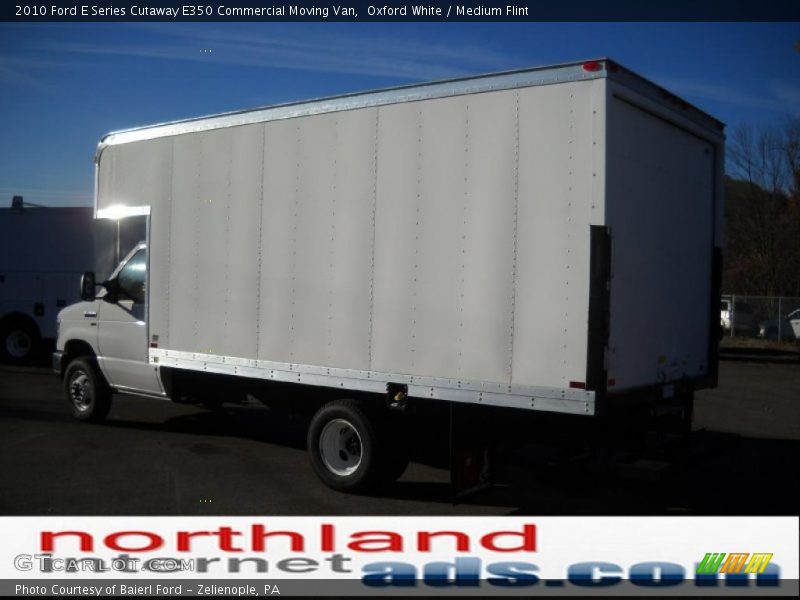 Oxford White / Medium Flint 2010 Ford E Series Cutaway E350 Commercial Moving Van