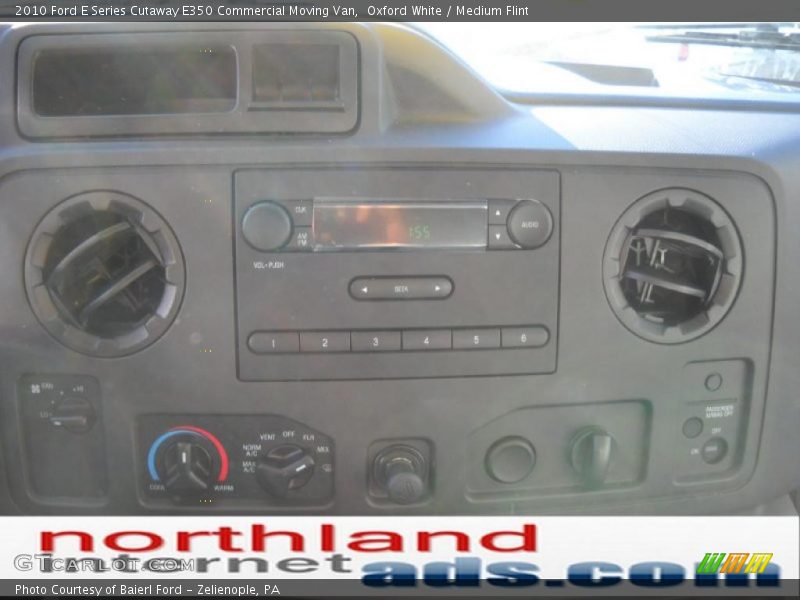 Oxford White / Medium Flint 2010 Ford E Series Cutaway E350 Commercial Moving Van
