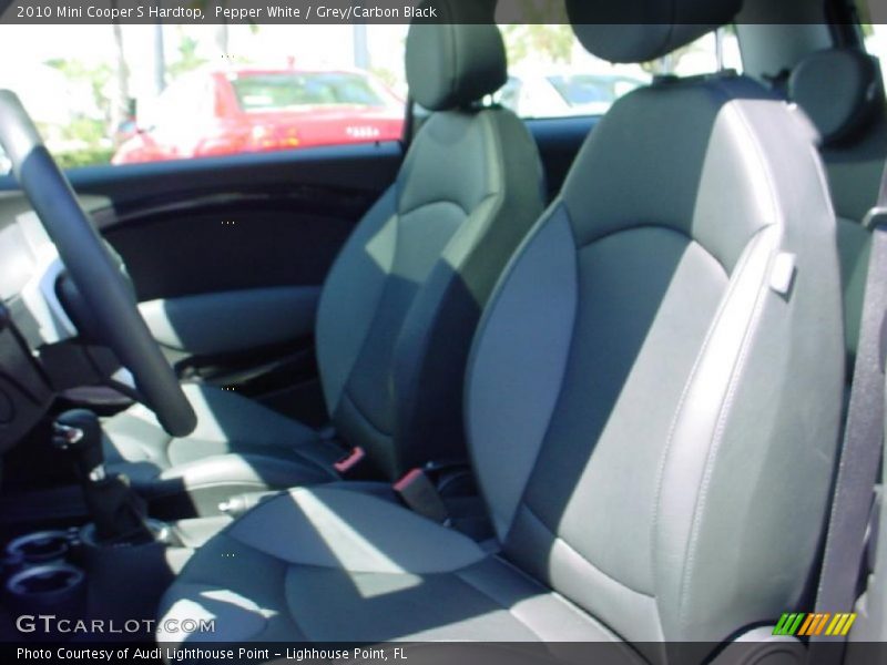Pepper White / Grey/Carbon Black 2010 Mini Cooper S Hardtop