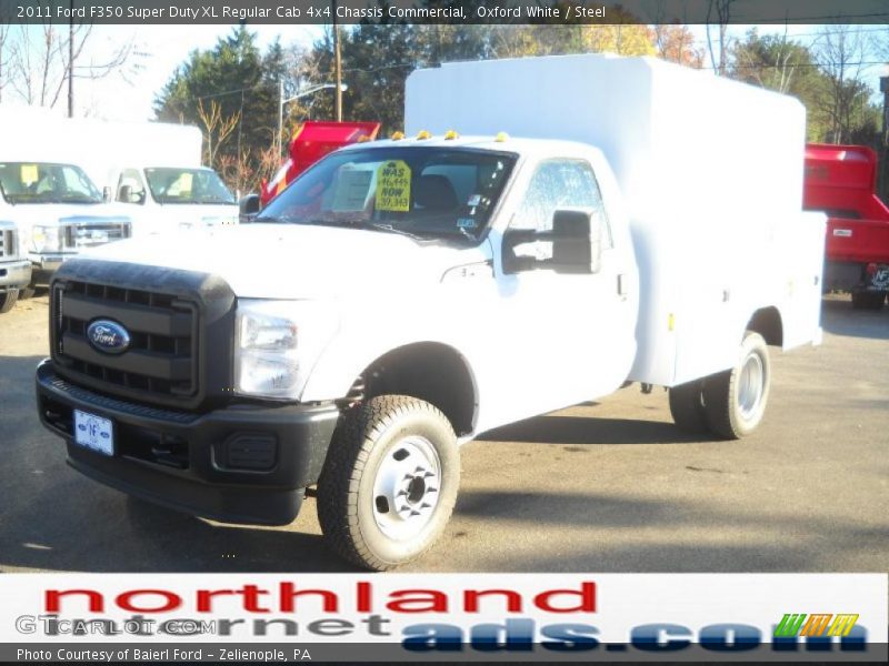 Oxford White / Steel 2011 Ford F350 Super Duty XL Regular Cab 4x4 Chassis Commercial