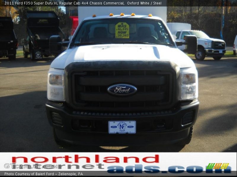 Oxford White / Steel 2011 Ford F350 Super Duty XL Regular Cab 4x4 Chassis Commercial