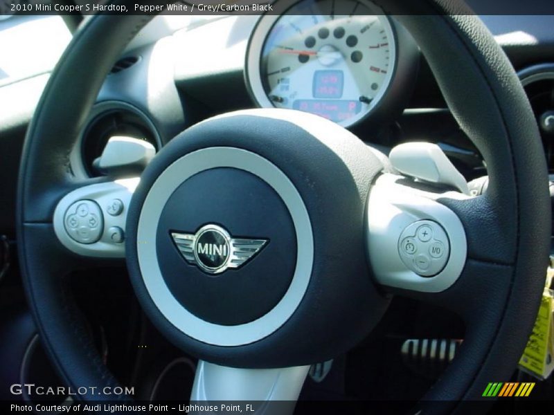 Pepper White / Grey/Carbon Black 2010 Mini Cooper S Hardtop
