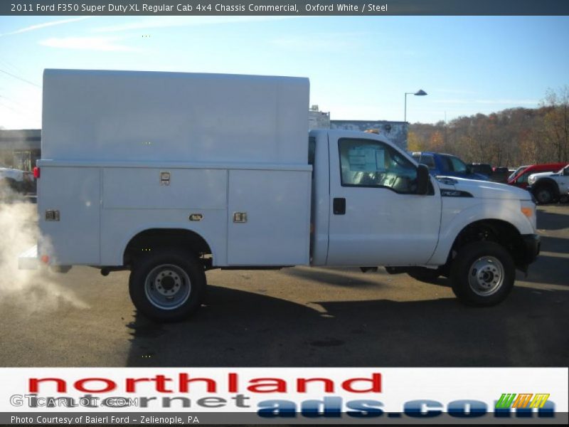 Oxford White / Steel 2011 Ford F350 Super Duty XL Regular Cab 4x4 Chassis Commercial