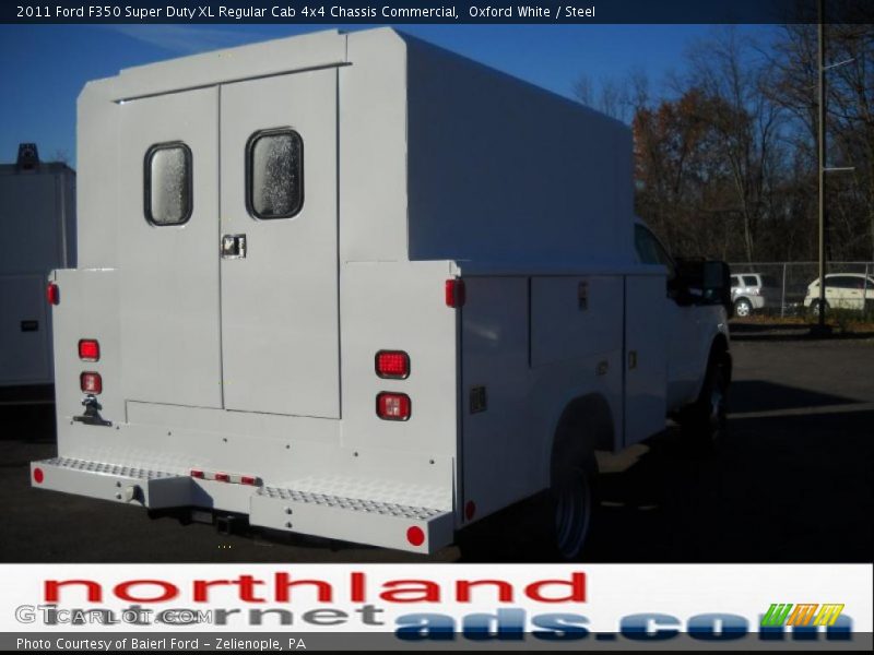 Oxford White / Steel 2011 Ford F350 Super Duty XL Regular Cab 4x4 Chassis Commercial