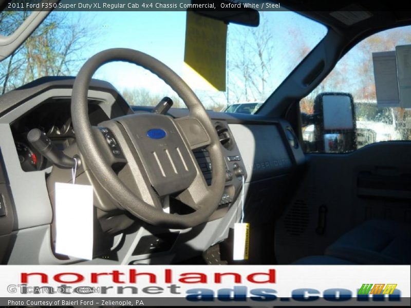 Oxford White / Steel 2011 Ford F350 Super Duty XL Regular Cab 4x4 Chassis Commercial