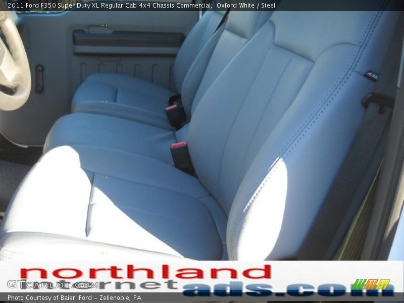 Oxford White / Steel 2011 Ford F350 Super Duty XL Regular Cab 4x4 Chassis Commercial