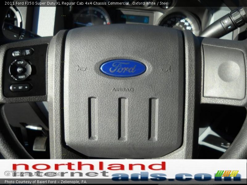 Oxford White / Steel 2011 Ford F350 Super Duty XL Regular Cab 4x4 Chassis Commercial