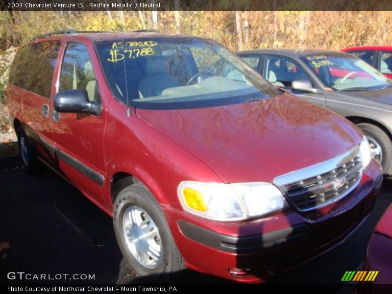 Redfire Metallic / Neutral 2003 Chevrolet Venture LS
