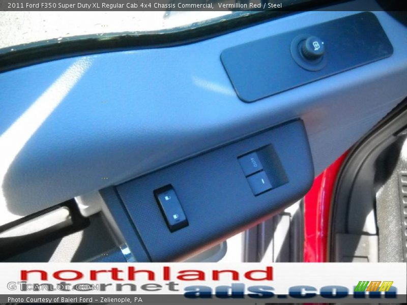 Vermillion Red / Steel 2011 Ford F350 Super Duty XL Regular Cab 4x4 Chassis Commercial