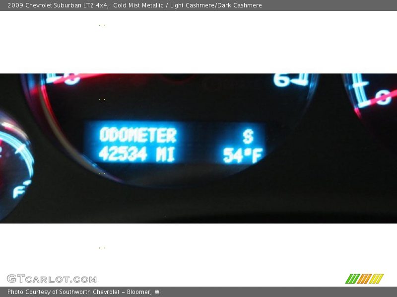 Gold Mist Metallic / Light Cashmere/Dark Cashmere 2009 Chevrolet Suburban LTZ 4x4