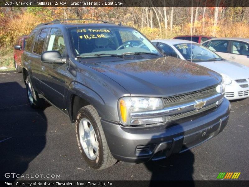 Graphite Metallic / Light Gray 2007 Chevrolet TrailBlazer LS 4x4