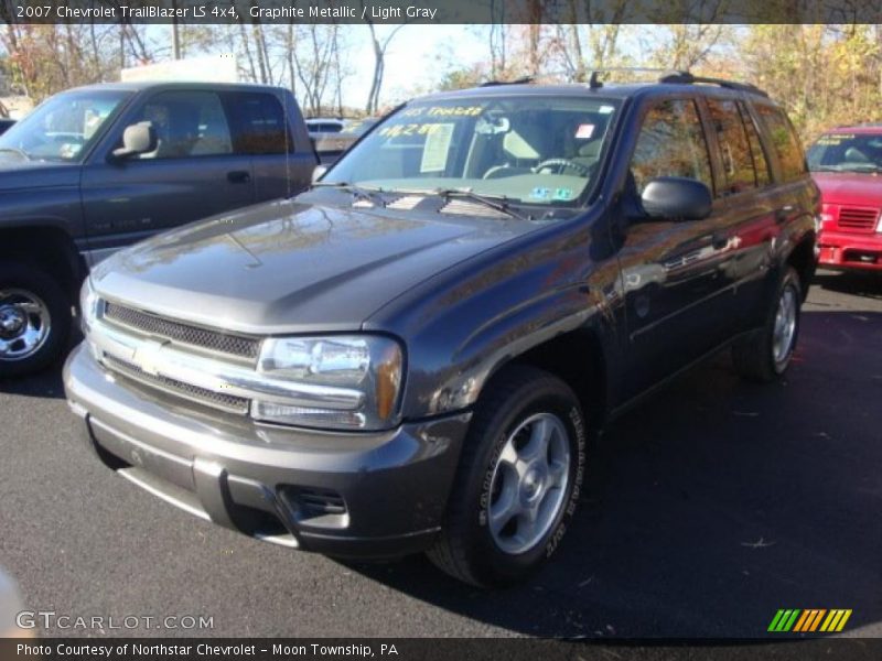 Graphite Metallic / Light Gray 2007 Chevrolet TrailBlazer LS 4x4