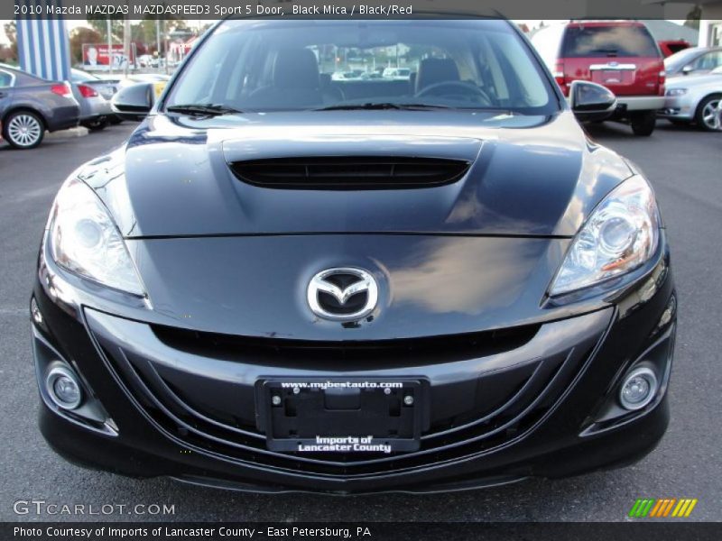 Black Mica / Black/Red 2010 Mazda MAZDA3 MAZDASPEED3 Sport 5 Door
